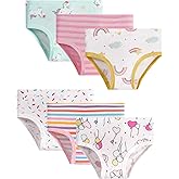 Tphon Little Girls Underwear Toddler Underwear Girls Panties Big Kids Undies Soft 100% Cotton