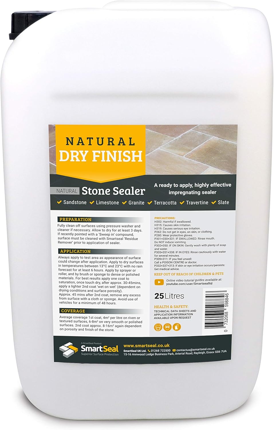 Smartseal Natural Stone Sealer Dry Finish High Quality