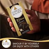 Ferrero Rocher Dark Chocolate Bar with Hazelnuts 90g 70% Cocoa view 4