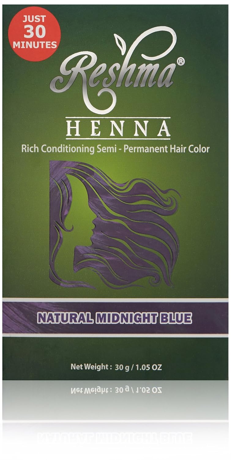 Reshma Beauty Natural Midnight Blue 30 Minute Henna Hair Color