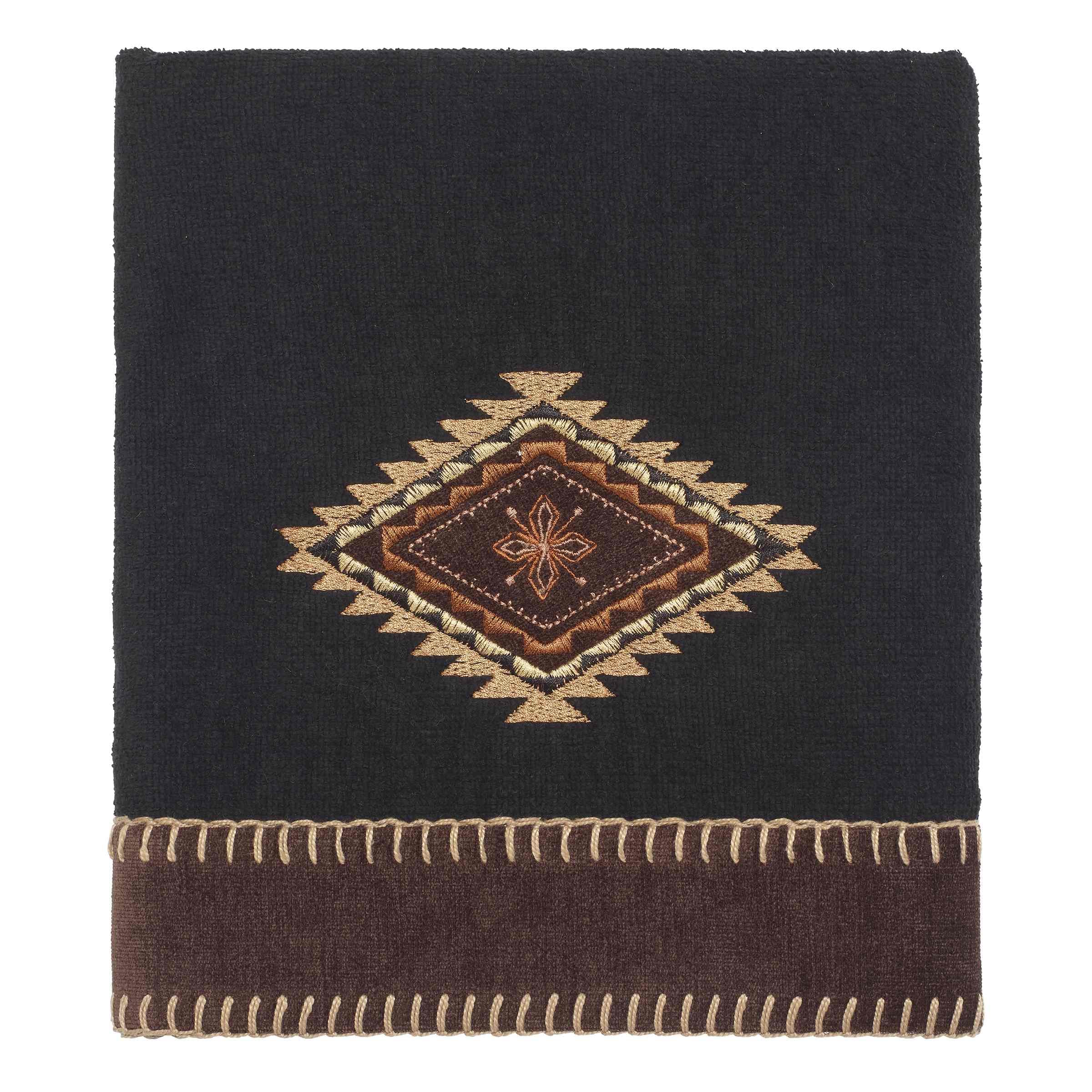 Photo 1 of Avanti Linens 17722BLK Mojave Hand Towel, Black, 28.00" x 16.00"