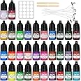 Candle Dye - 32 Colors Candle Wax Dye, Highly Concentrated Candle Color Dye, Oil-Based Liquid Candle Dye for Soy Wax, Candle Making - 5ml Each