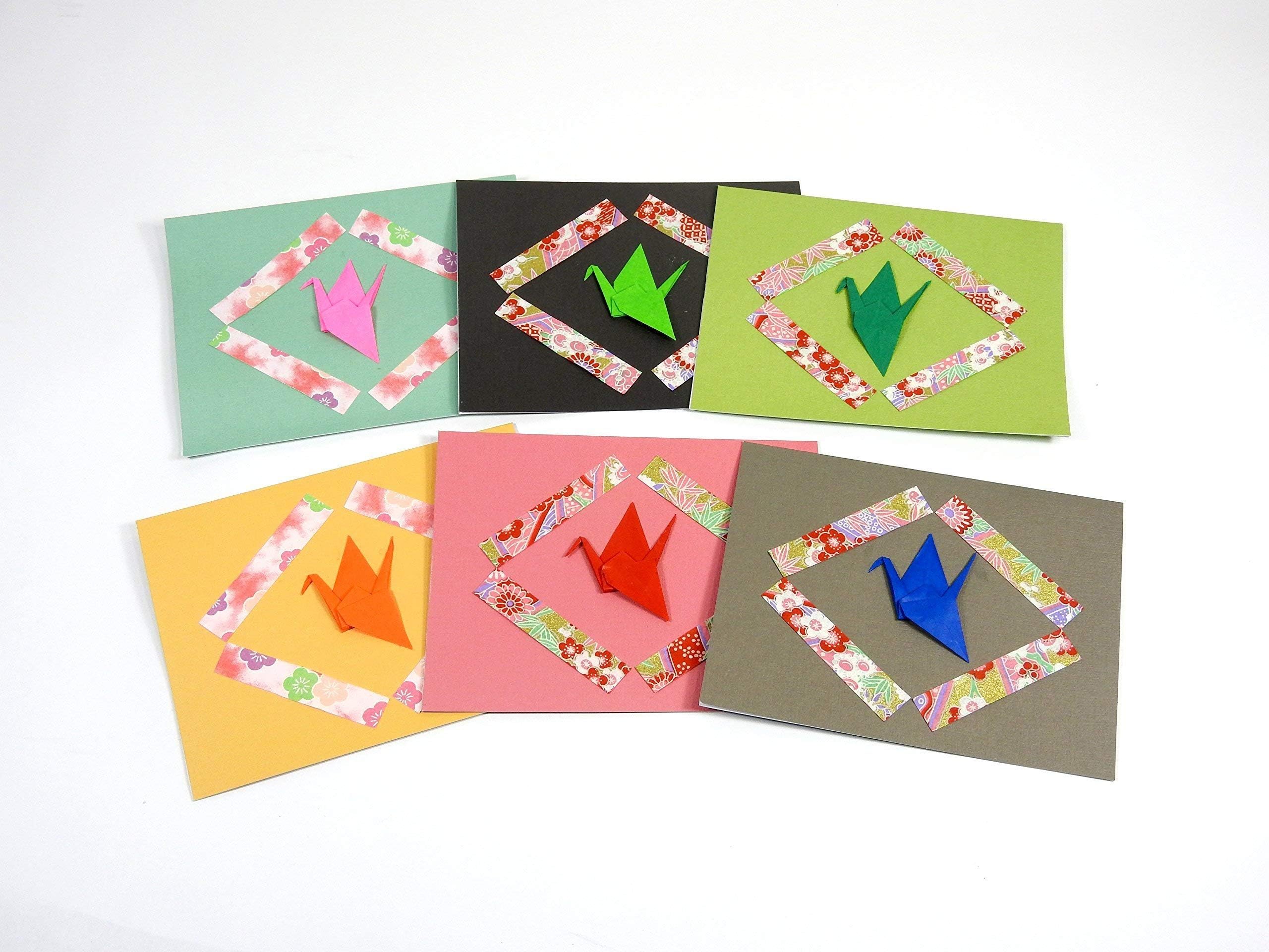 Origami Crane Note Cards