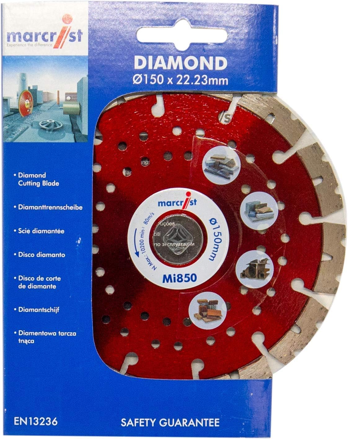 Marcrist Mi850 150mm Wet / Dry Professional Universal Diamond Cutting Blade - Image 4