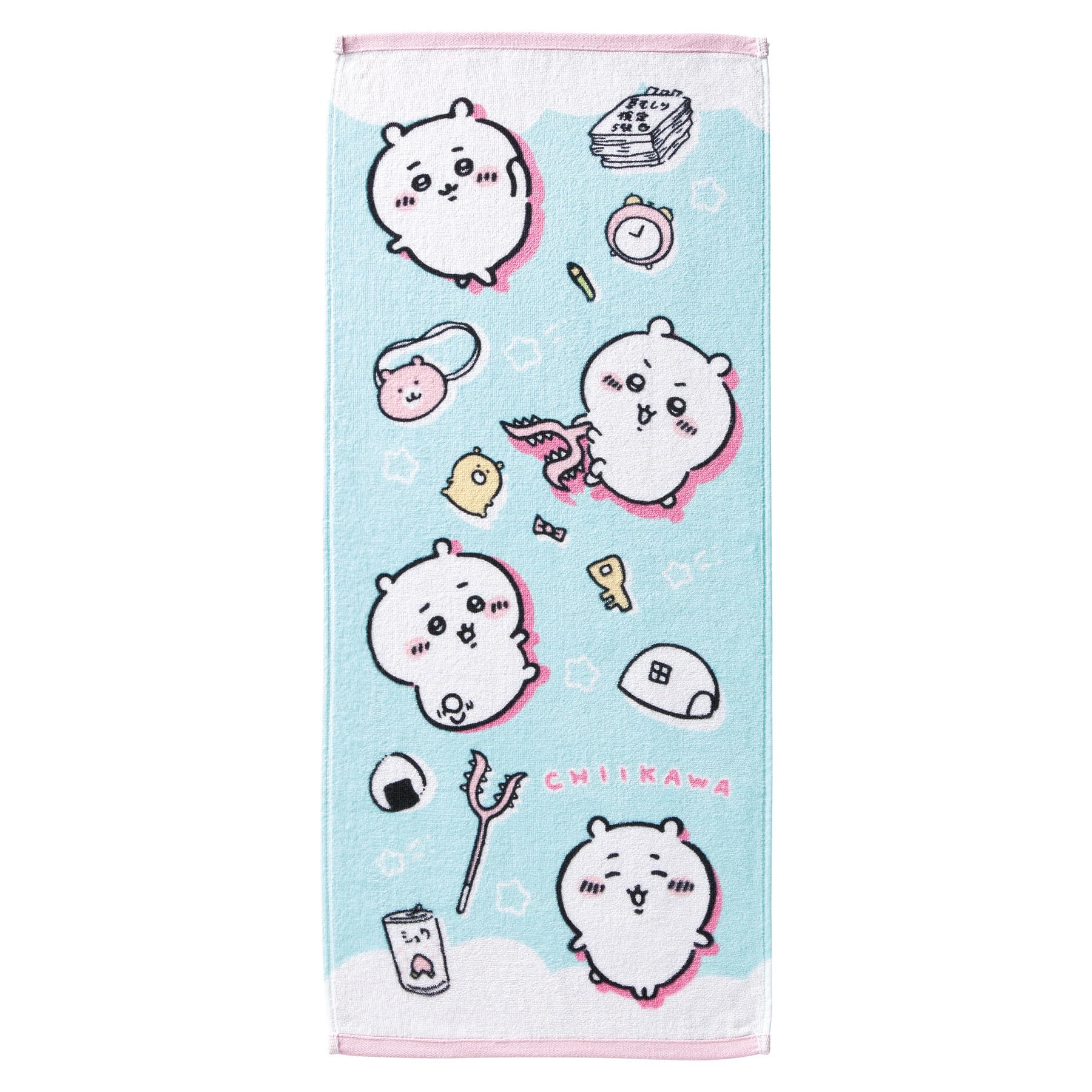 丸眞 フェイスタオル ちいかわ ちいかわいろいろ 裏面カラー 綿100％ 抗菌 防臭 0775039500商品画像