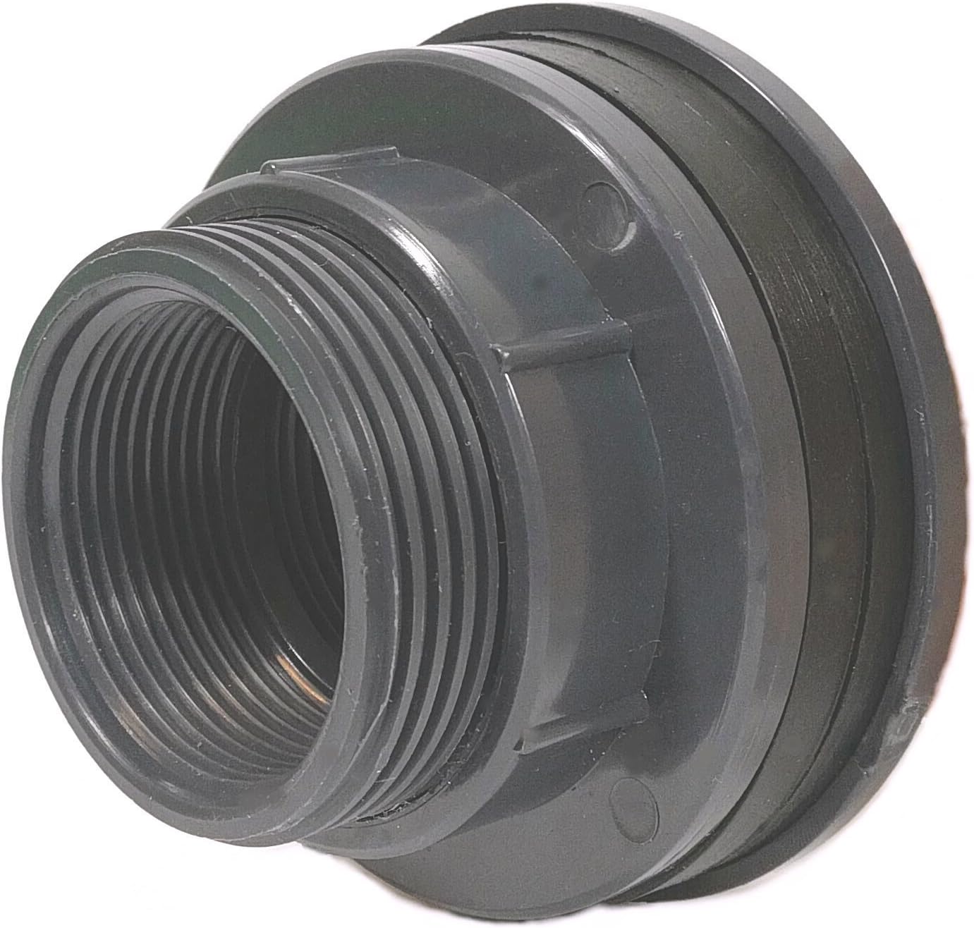 1" Female BSP Tank Connector PVC (Bulkhead)