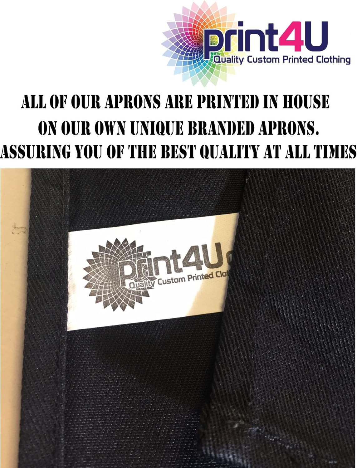 Print4U Warning May Talk About Golf Funny BBQ Novelty Cooking Apron Black - Image 4