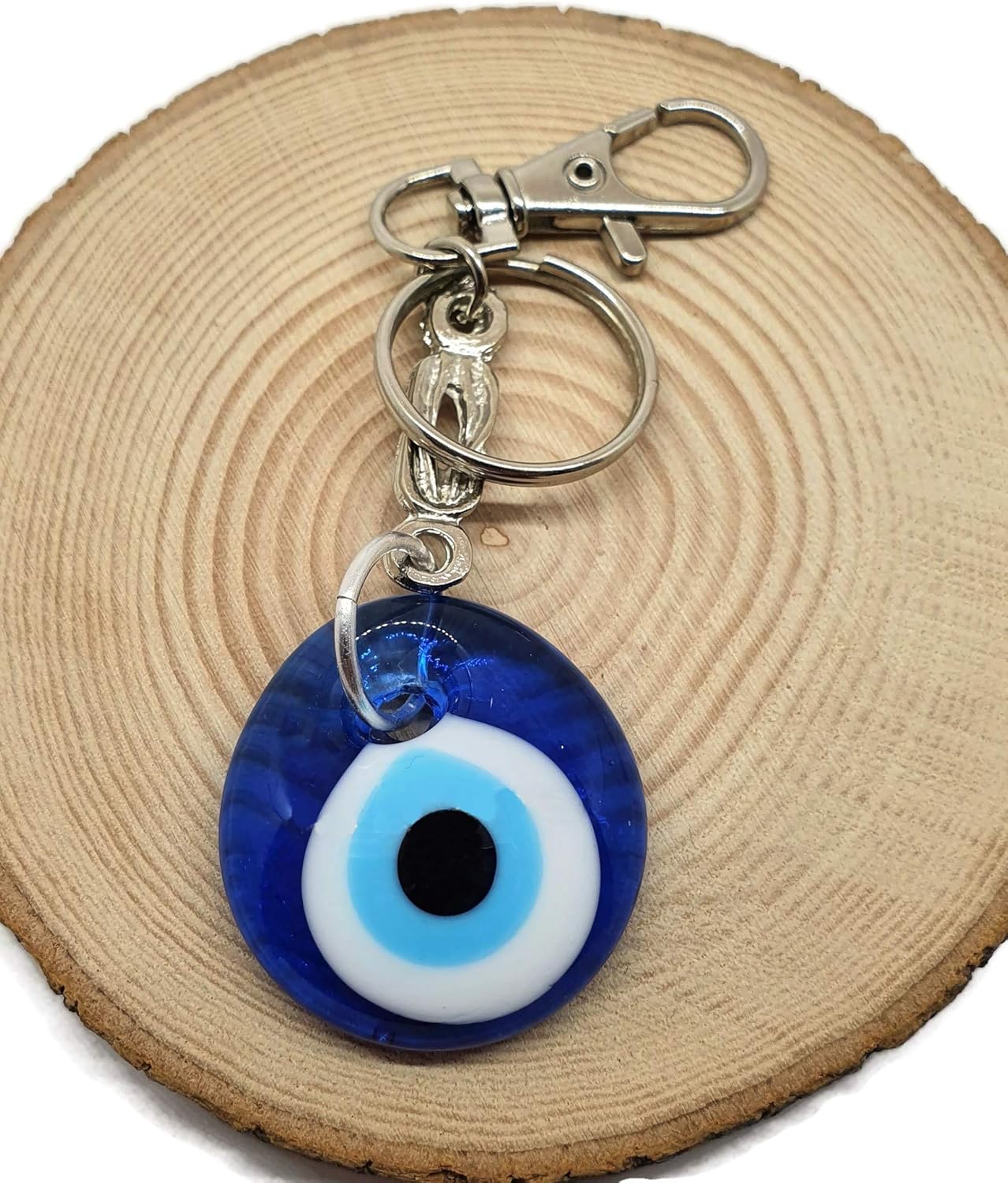 Mystic Jewels - Turkish Eye Keyring in Crystal, Navy, 9 cm - Image 4