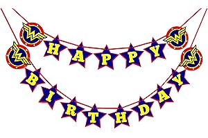 Seyal® Wondr Woman Happy Birthday Banner