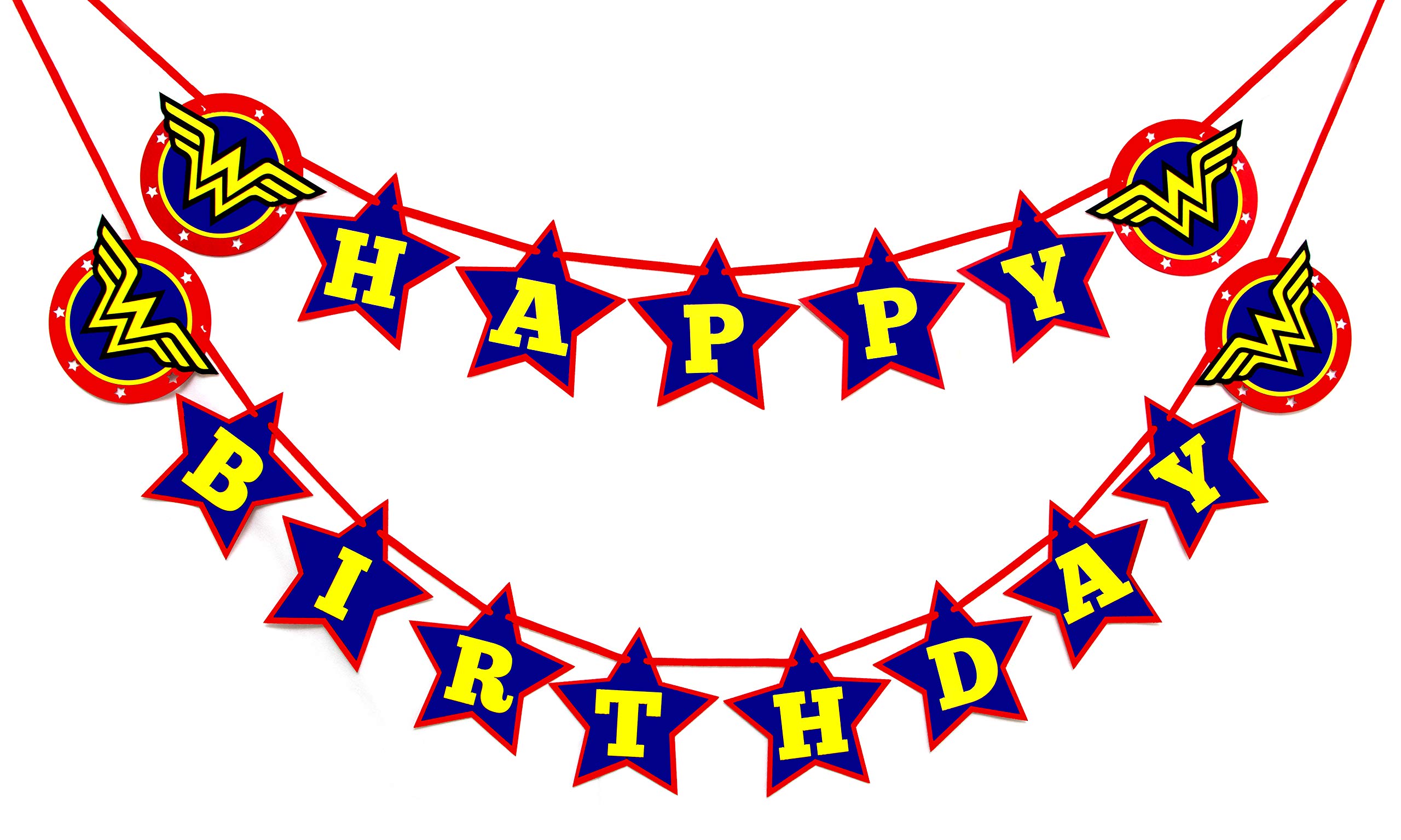 Seyal®Wondr Woman Happy Birthday Banner