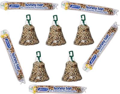 Johnson's Canary Honey Bars & Seed Bells Mixed Variety Bird Treats 5 Each