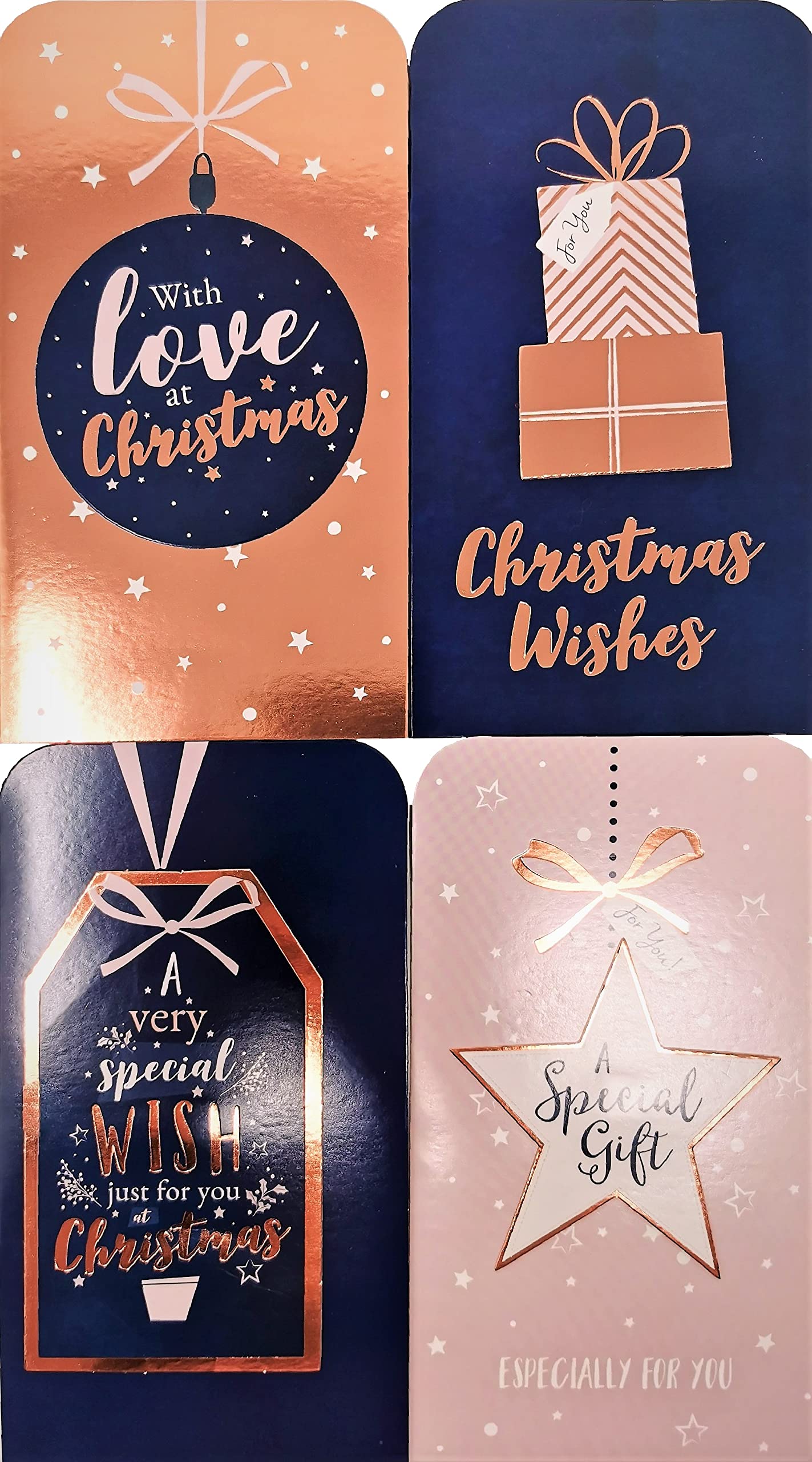 4 Assorted Handcrafted Money Wallets & Envelopes Luxury Metallic (8473)