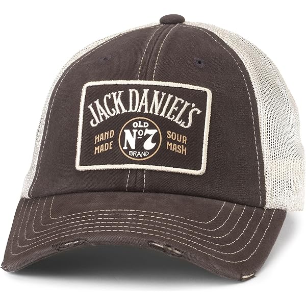 Jack Daniels ロゴ キャップ フリーサイズ Jack Daniels Men's Daniel's Logo Cap Black One Size at