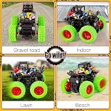 m zimoon Monster Inertia Truck 2 Pack Off Road Vehicles 360° Flip Blue Green view 5