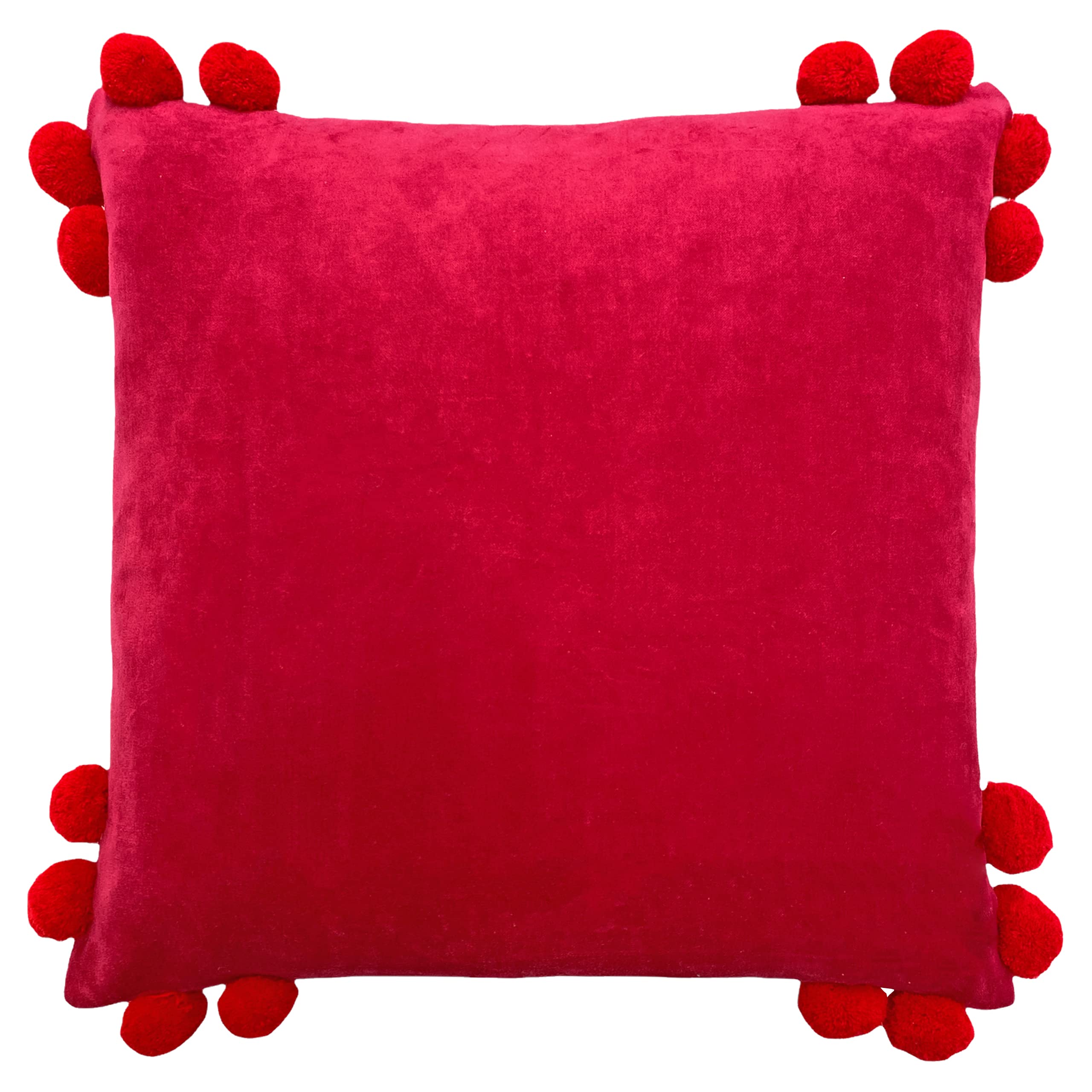 furn. Hoola Cushion Cover, Cotton, Fuchsia/Red