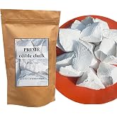 Prime Edible Chalk &ndash; Natural Crunchy White Chalk Chunks for Eating, Pica Cravings &amp; ASMR &ndash; Pure Ukrainian &ndash; Eco Kraft Packaging &ndash; 4oz (115g)