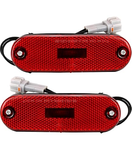 Pair Of Rear Side Marker Lights For 1996-2000 Toyota RAV4 - Direct OE Replacement (8175042010 8176042010)
