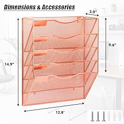 EASEPRES 5 Pocket Mesh Hanging Wall File