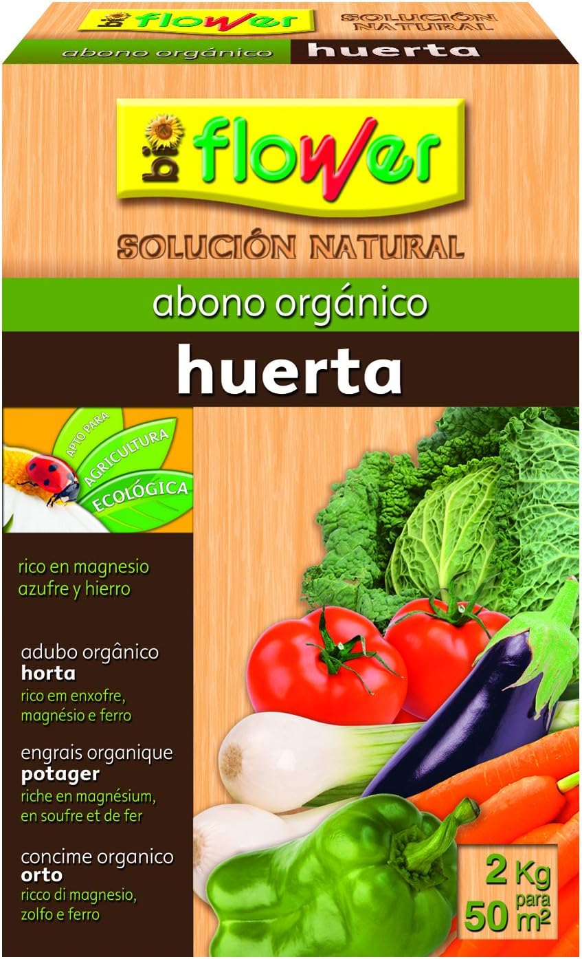 Flower 70557 70557-Abono orgánico Huerta, 2 kg, No Aplica, 20.4x7 ...