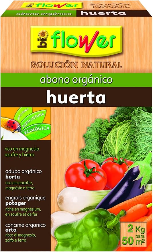 Flower 70557 70557-Abono orgánico Huerta, 2 kg, No Aplica, 20.4x7 ...