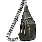 GAEKEAO Sling Bag for Women Crossbody Bags Vegan Leather Fanny Pack Chest Trendy Shoulder Bag for Travel Everyday Vacation