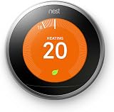 Google Nest Learning Thermostat 3rd Gen Stainless Steel Smart Thermostat view 5