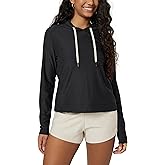 ODODOS Women's Essential Hoodie - Ultra Soft odSTRATUM Tech Pullover UPF 50+ Moisture Wicking Long Sleeve Top