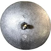 R3 Rudder and Trim Tab Zinc Anode 3 3/4 Inch Diameter. US Military Grade Zinc Replaces Replaces Martyr CMR03, Camp R-3