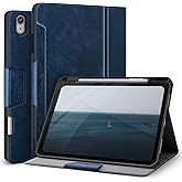 Antbox for iPad Air 13 Inch Case 2025 M3 /2024 M2, Built-in Pencil Holder, Fully Supports Pencil Pro and Pencil (USB-C), Auto Sleep/Wake Function PU Leather iPad Air 13'' Cover (Blue)