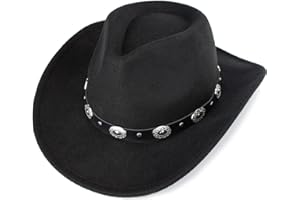 Cowboy Hat for Boys Girls Western Felt Fedora Hat for Kids 3-6 Years