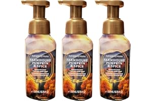 Bath & Body Works Foaming Hand Soap 259ml, 3-Pack (Farmhouse Pumpkin Spice)