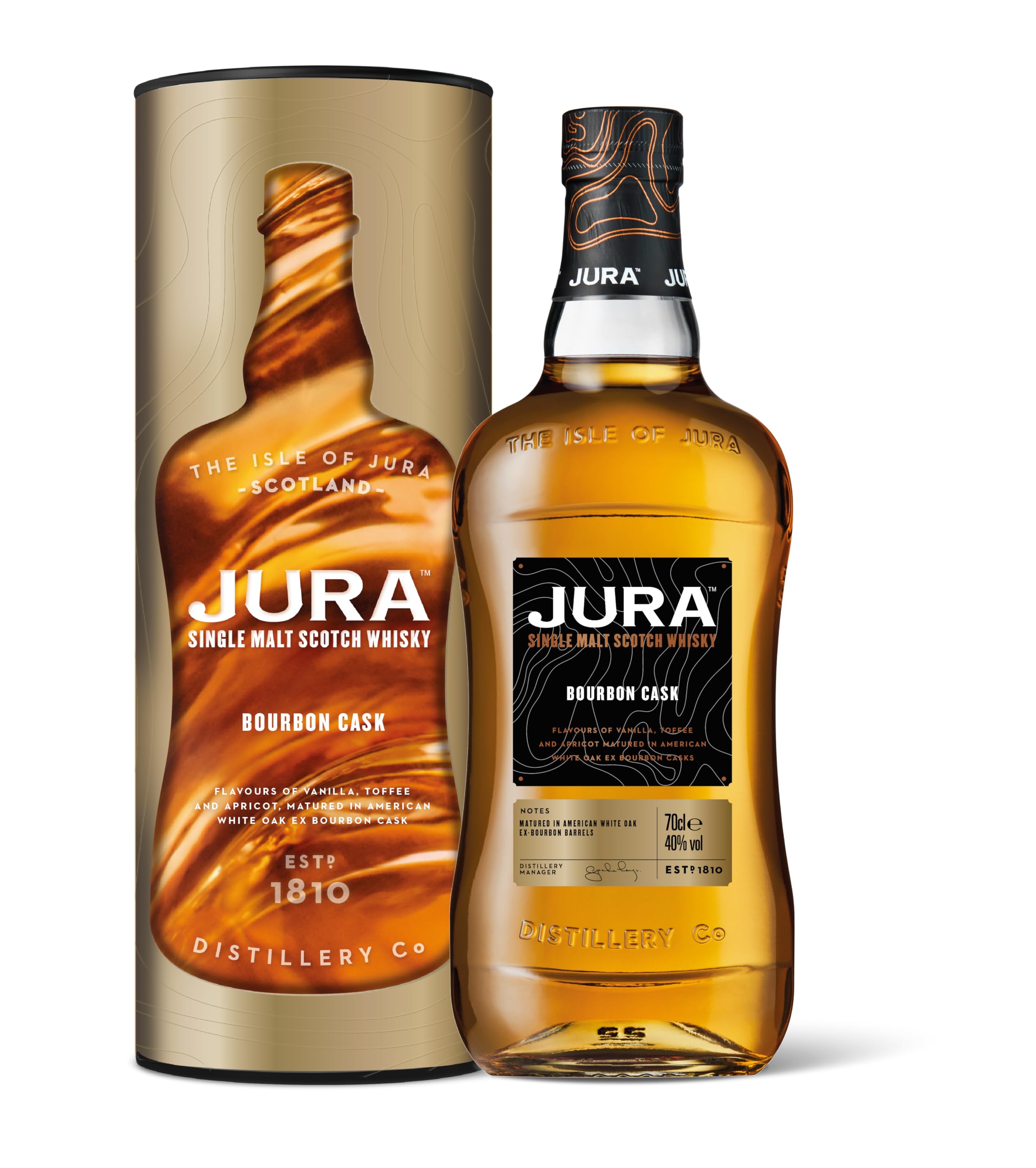 Jura BOURBON CASK Single Malt Scotch Whisky 40% Vol. 0,7l in Geschenkbox