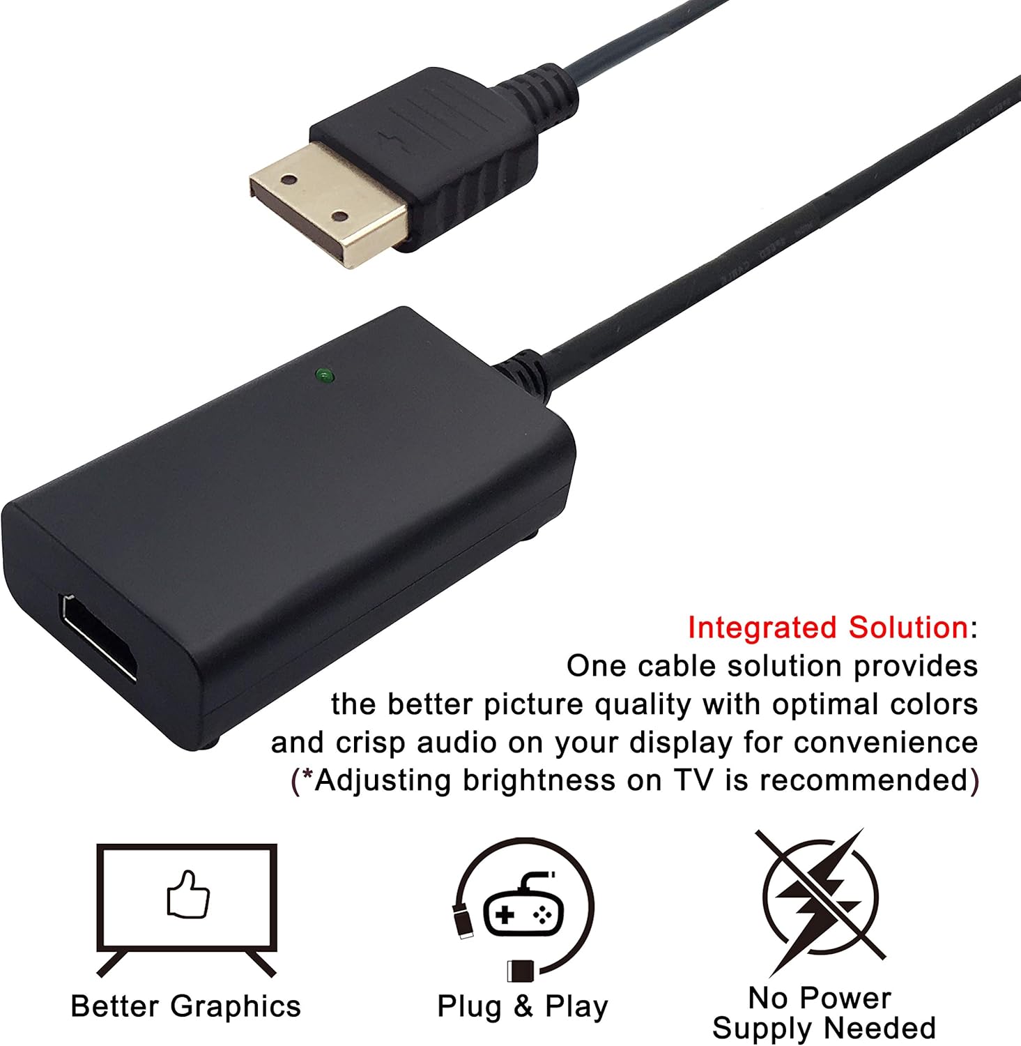 HDMI Cable for Sega Dreamcast DC Console: Electronics