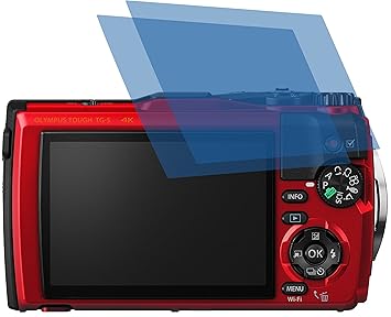 2x Crystal clear klar Schutzfolie für Olympus TOUGH TG-5 Premium Displayschutzfolie Bildschirmschutzfolie Schutzhülle Display