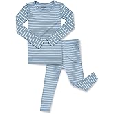 AVAUMA Stripe Pattern Baby Boys Girls Pajama Set Kids Toddler Snug fit Ribbed Sleepwear pjs for Daily Life Style