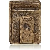 Nocona Belt Co. Men's Nocona Brown Ostrich Magnet Money