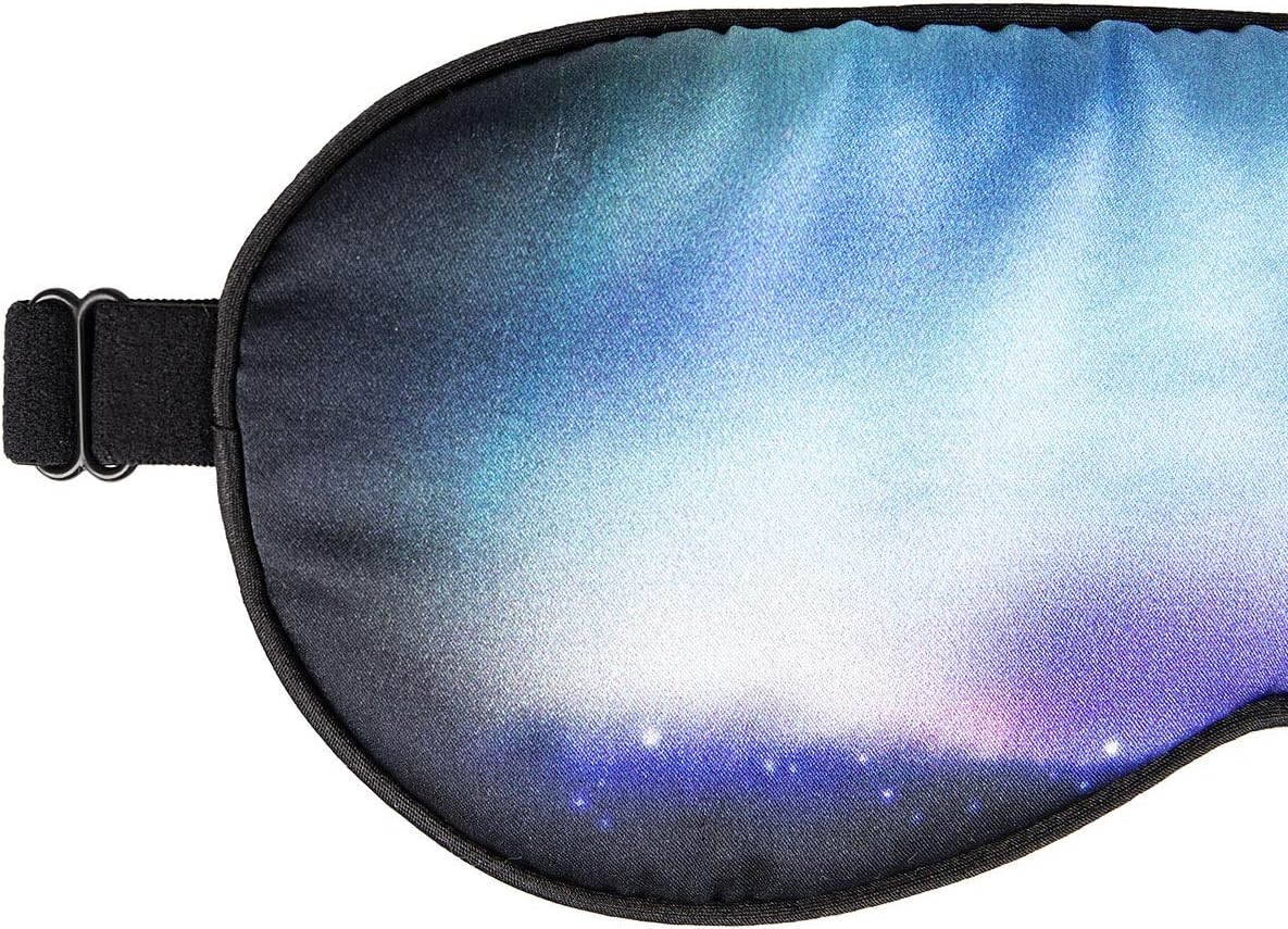 NMM Global 100% Mulberry Silk Sleep Mask Blackout, Cute Natural Sleeping Mask with Adjustable Elastic Strap, Satin Eye Cover for Men Women Adults (Star): Health & Personal Care
