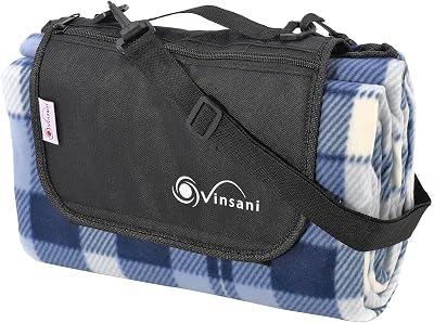 Vinsani Foldable Picnic Blanket 260 x 220 cm Outdoor Waterproof Sand Proof