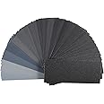 54Pcs Wet Dry Sandpaper, Waterproof 80 120 150 180 240 320 400 600 800 1000 1200 1500 2000 2500 3000 5000 7000 10000 Sand Pap