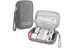 Songaa Electronic Organizer, Small Cable Organizer Travel Case,All-in-One Electronics Accessories Cases for Cables, Chargers,