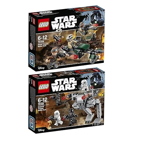Lego Star Wars 2er Set 75164 75165 Rebel Trooper Battle Pack + Imperial Trooper Battle Pack