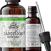 Dandelion Root Tincture Organic Dandelion Extract (Taraxacum Officinale) Health Supplement, Non-GMO in Cold-Pressed Organic Vegetable Glycerin 2 oz, 685 mg