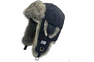 QUILLORO Winter Trapper Hat for Men and Women,Russian Ushanka Aviator Warm Cold Proof Ski Hunting Cycling Winter Hats