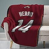 Sleep Squad Miami Heat Tyler Herro 60 x 80 Raschel Plush Blanket an NBA Throw