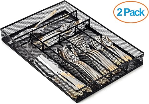 Amazon Com Halter Steel Mesh Large Silverware Cutlery Tray