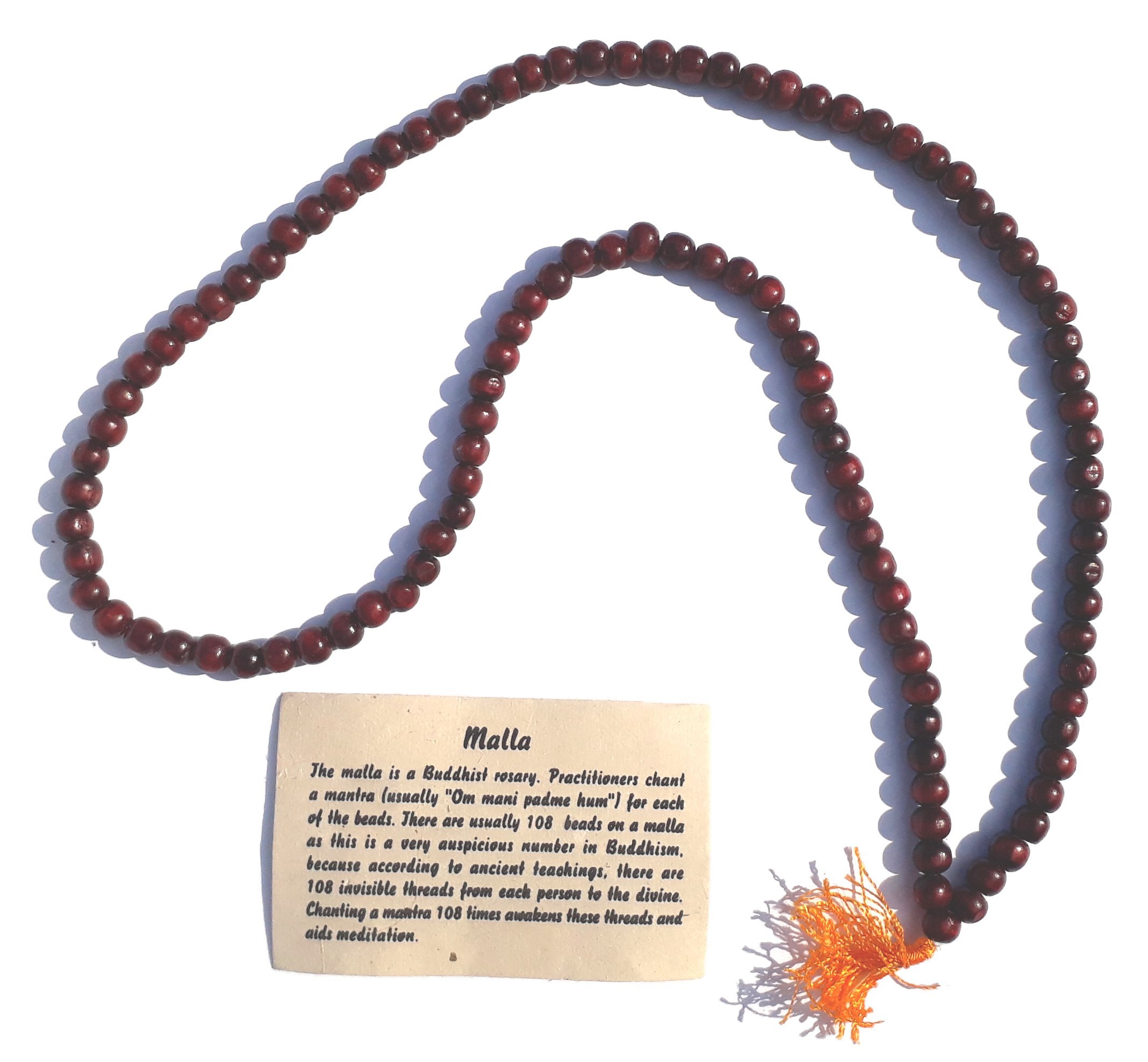 Fair Trade Rosewood Mala / Mallah Beads