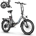 Vivi MT20UL Electric Bike 20" x3.0 Fat Tire Electric Bike with 48V 499.2WH Removable Battery, Peak 900W, 7-Speed, 21.7MPH, Up to 50 Miles Commuter Cruiser EBikes, Cruise Control, LCD Display, UL 2849