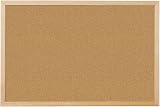 Q-Connect Lightweight Cork Noticeboard 400 x 600 mm with Wooden Frame