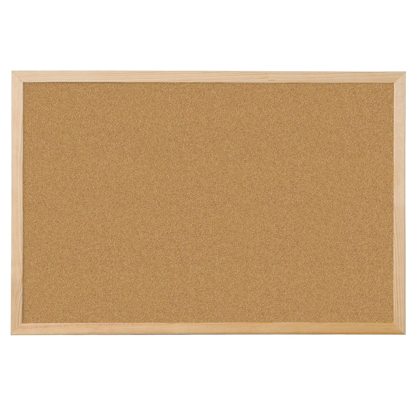Q-Connect Lightweight Cork Noticeboard 400 x 600 mm