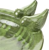 Esschert Green Bird Bath Ceramic Round 10.9 cm 32.9 cm 30.7 cm view 2